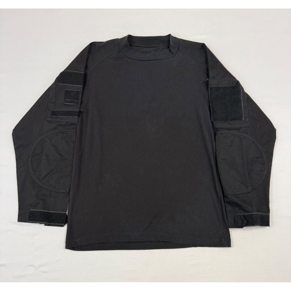 Rothco Shirt Mens Medium Black Long Sleeve Crew Tactical Airsoft Combat Military